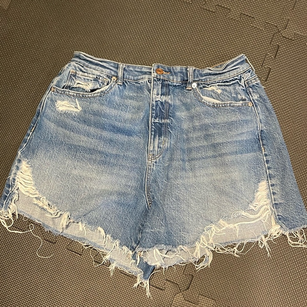american eagle mom jean shorts